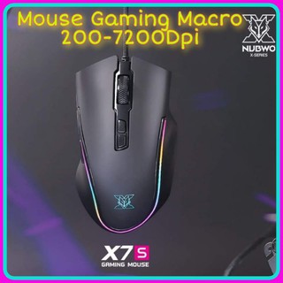 Mouse Gaming Macro Nubwo X7s Rgb เมาส์เกมมิ่ง เมาส์มาโคร