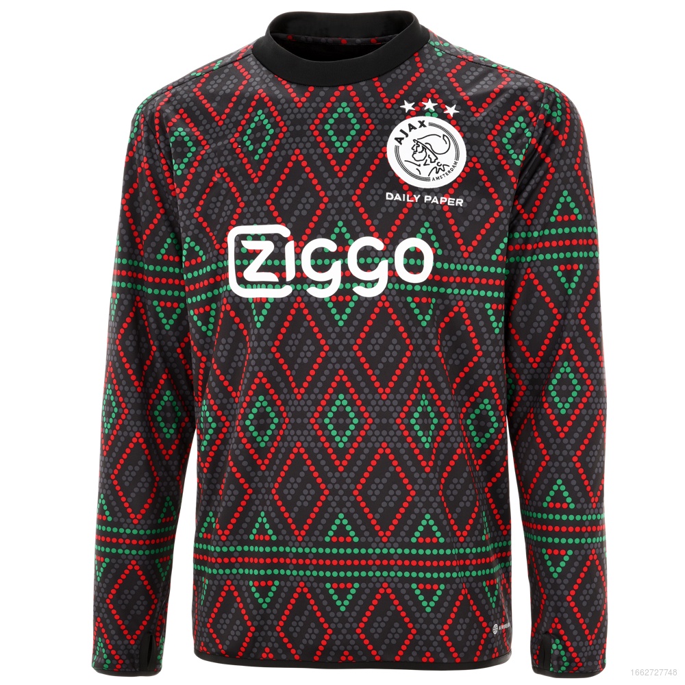 เสื้อกีฬาแขนยาว ลายทีมชาติฟุตบอล AFC Ajax Jersey Estar 22 23 ชุดเหย้า พลัสไซซ์