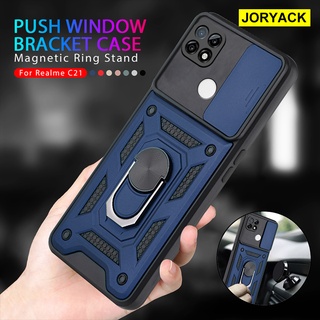 Joryack เคสโทรศัพท์มือถือ กันกระแทก พร้อมแหวนขาตั้งกล้อง สําหรับ Realme C35 C12 C15 C25 C20 C21 C21Y C25Y C11 2021 C3