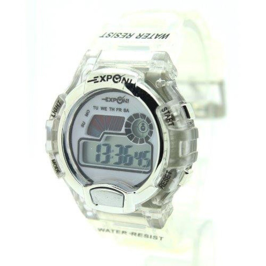 EXPONI Watch นาฬิกาผู้หญิงและเด็ก สายยาง ระบบ Digital EX-A8