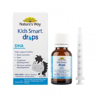 Natures way kids smart drop DHA 20mL (พร้อมส่งแท้🇦🇺100%) บำรุงสมอง สายตา พัฒนาการด้านสติปัญญา และระบบประสาท