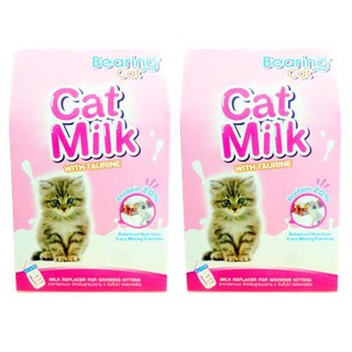 Bearing Cat Milk with Taurine [300g x2] อาหารแทนนม สำหรับ ลูกแมว แมวอุ้มท้อง และเลี้ยงลูก แมวพักฟื้น