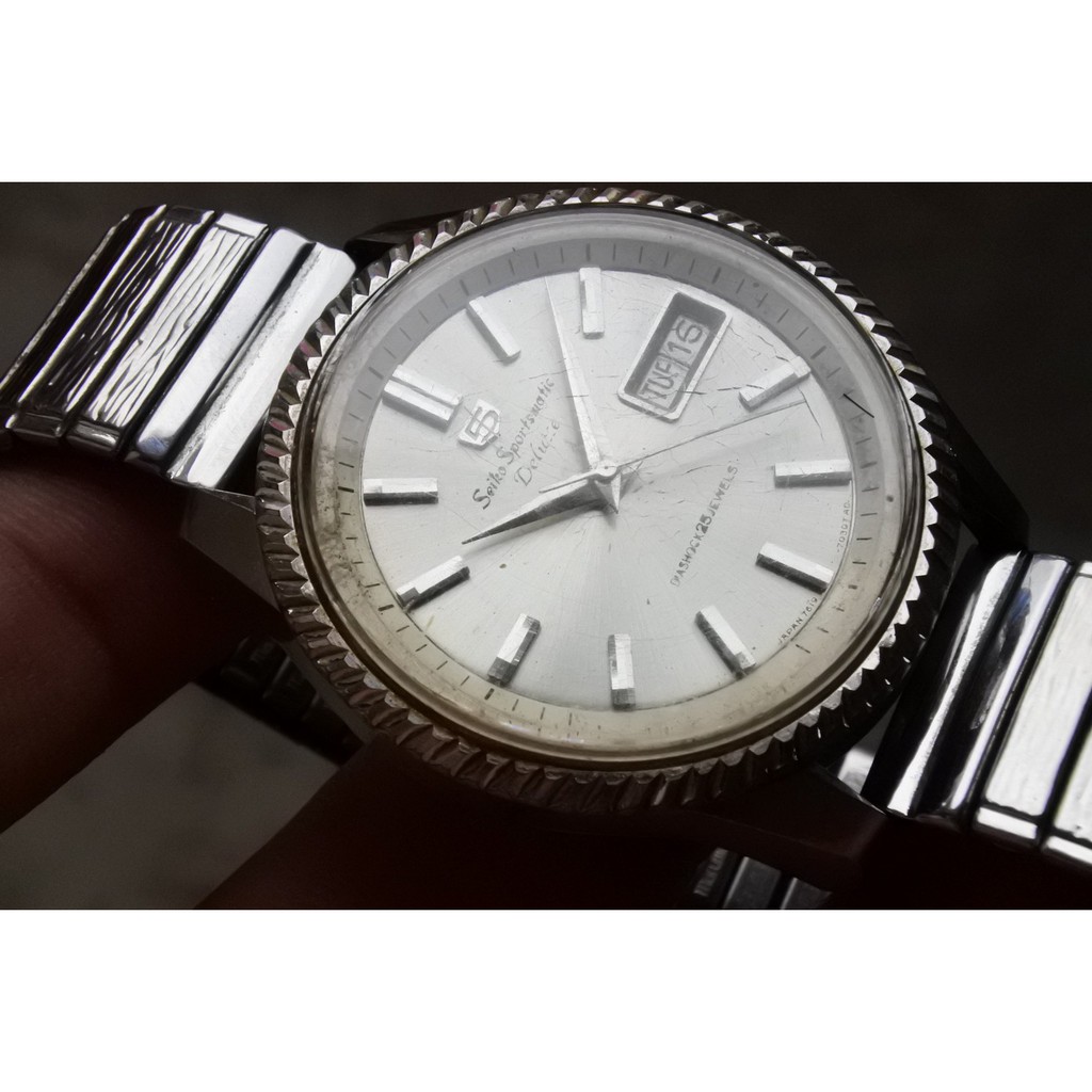 ขาย นาฬิกา ของแท้ มือสอง Vintage 1966 JAPAN SEIKO5 SPORTSMATIC5 DX 7619-7040 23j Serviced สภาพสวยคลาสสิค