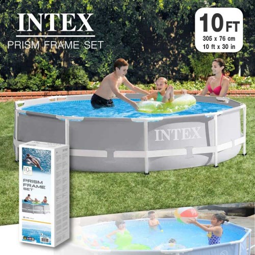 สระน้ำ INTEX Prism Frame Pool สระน้ำแบบเฟรม ทรงกลม รุ่น 26700 ขนาด 305 x 76 ซม.