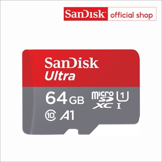 SanDisk Ultra MicroSDXC UHS-I 64GB ความเร็วสูงสุด 120 MB/s U1 A1  (SDSQUA4-064G-GN6MN)