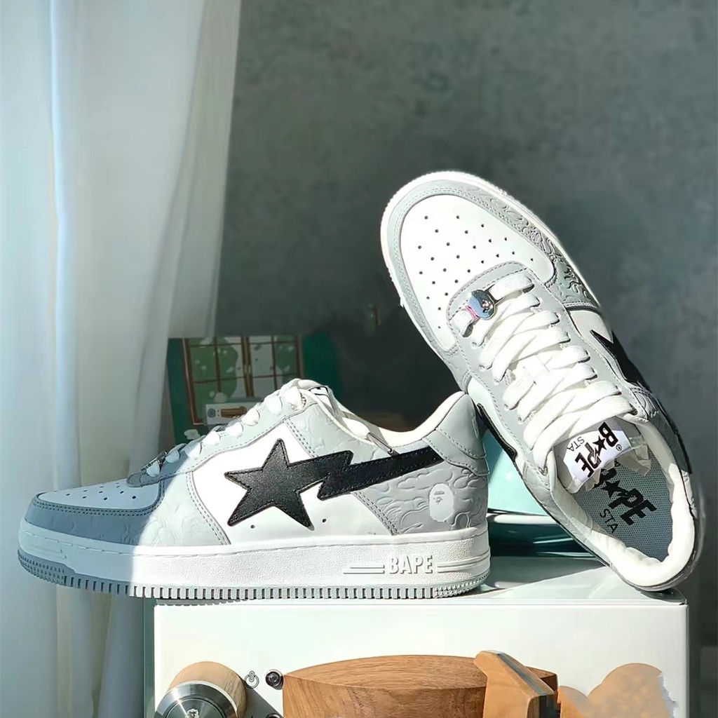(spots) รองเท้าลําลอง ยาง Bape Sta สําหรับผู้ชาย