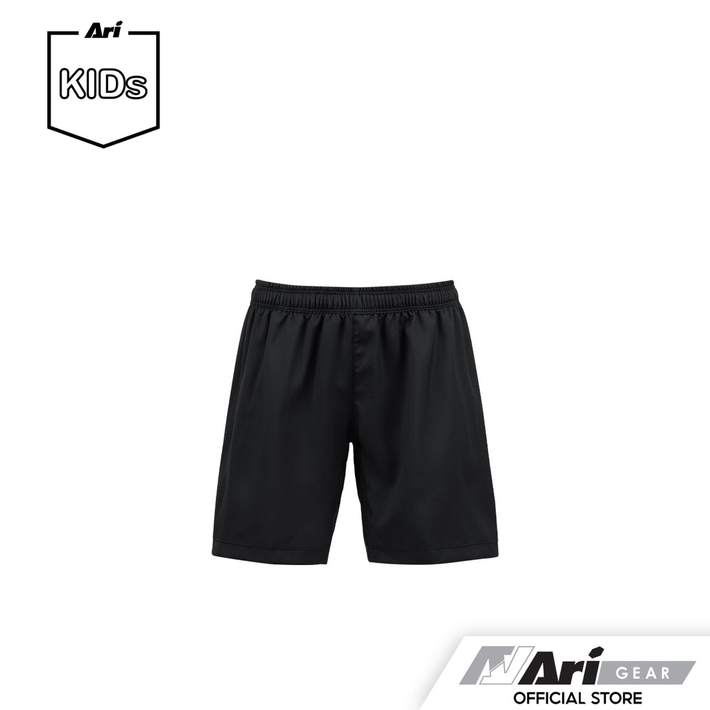 ARI KIDS VICTORY TEAMWEAR SHORTS - BLACK/BLACK/BLACK กางเกงฟุตบอลเด็ก อาริ วิคตอรี่ สีดำ