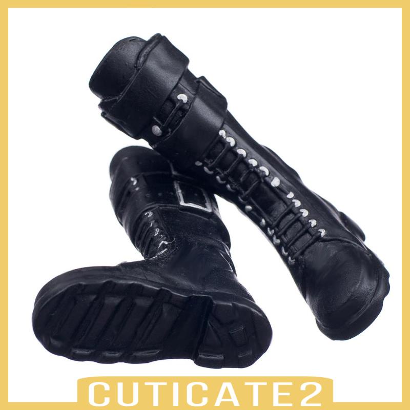 รองเท้าบูท 1/6 ส้นแบน สําหรับผู้หญิง 12 นิ้ว
