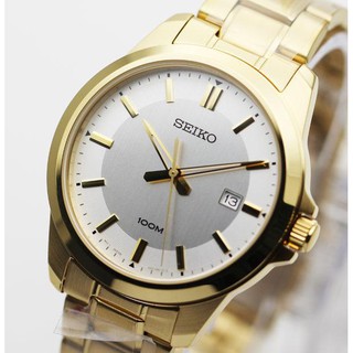 ﻿นาฬิกา SEIKO ควอทซ์ Gent หรูเรียบ ภูมิฐาน SUR248P1 เรือนทอง