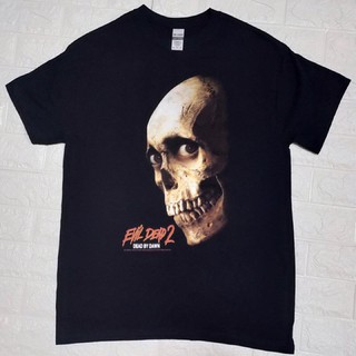 เสื้อยืดคอกลมcrew neckเสื้อภาพยนตร์ EvilDead2 ลิขสิทธิ์แท้S-4XL