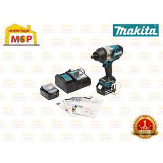 Makita สว่านบล็อกไร้สาย 18V 3/4"  DTW1001RFJ แบต3.0Ahx2+แท่นชาร์จ BL #NT