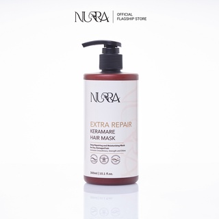 NURRA Extra Repair Keramare Hair Mask 300ml มาส์กบำรุงผมเสีย ฟื้นคืนสภาพผม