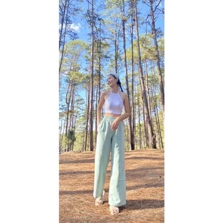 กางเกงผ้าฝ้าย ขายาว🌸เนื้อผ้านุ่ม ใส่สบาย ฟรีไซต์👖