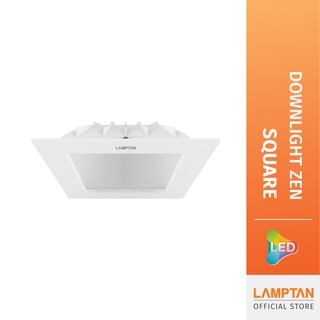 [1แถม3] LAMPTAN โคมไฟดาว์นไลท์ หน้าสี่เหลี่ยม LED Downlight Zen