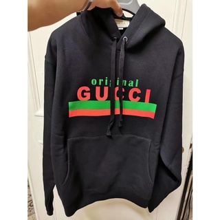 Gucci Gucci เสื้อกันหนาวแฟชั่น พิมพ์ลายตัวอักษร โลโก้ เรียบง่าย