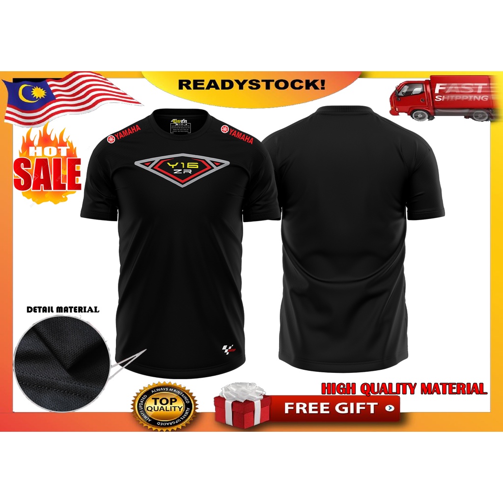 เสื้อยืด Y16ZR RAING Baju Y16 ไมโครไฟเบอร์ Jersi / Y16ZR เสื้อยืด / BAJU Y16ZR