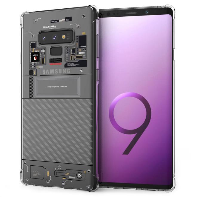 เคส สำหรับ Samsung Galaxy Note 9 [Explorer Series] 3D Anti-Shock Protection TPU Case [Transparent]