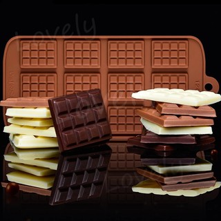 Love พิมพ์ซิลิโคนทำช็อกโกแลต วุ้น รูปแผ่นช็อกโกแลตมินิ Silicone Chocolate Candy  Mold