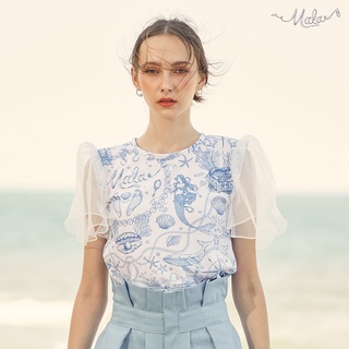 Ocean T- shirt - Malabrand SS22M11 เสื้อยืดพิมพ์ลาย