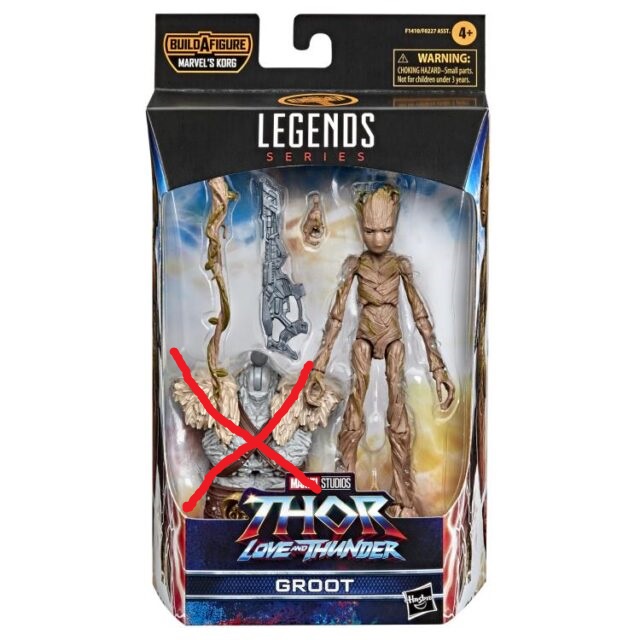 THOR Love and THUNDER  GROOT Legend Series HASBRO (แท้) 1/10 Action Figure 18 cm