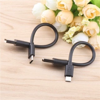 สายชาร์จ Type C Micro USB 15 ซม. ชาร์จเร็ว สําหรับ Samsung Huawei Android Phone Sync Data Cord USB Adapter Cable
