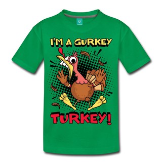 เสื้อยืดลายกราฟฟิก spreadshirt fgteev I  m A gurkeyS-5XL