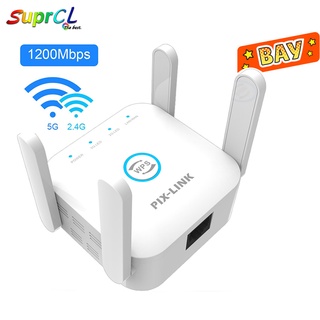 เครื่องขยายสัญญาณ Wifi 1200Mbps Wi-Fi 802.11N ระยะไกล AP 2.4G ไร้สาย 5Ghz