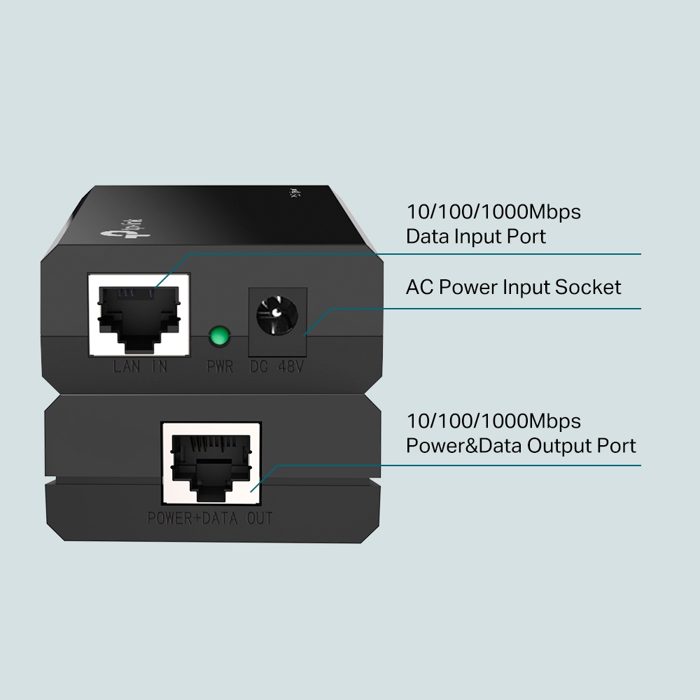 TL-POE150S TP-Link Power Over Ethernet Adapter PoE Injector (สินค้ารับประกันตลอดอายุการใช้งาน)
