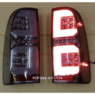 ไฟท้าย ไฟท้ายแต่ง วีโก้ led c-bar v.2 vigo ปี 2005 2007 2008 2010 2012 tail lamp vigo led c-bar vigo smartcab vigochamp