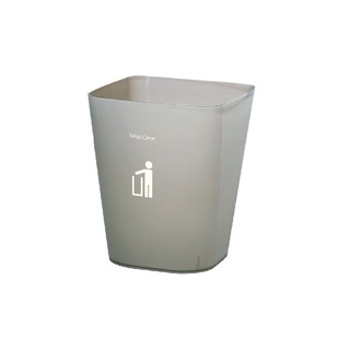 ถังขยะเหลี่ยม 5.5 ลิตรDKWHH-222P/6เทาใส ถังขยะ Square waste bin 5.5 liters DKWHH-222P/6 clear gray