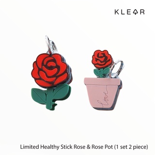 KlearObject Healthy Stick Rose&amp;Rose Pot set of 2 ที่กดปุ่มอนามัย ที่กดลิฟท์ ATM แท่งกดปุ่มอะคริลิค (1 แพ็ค 2 ชิ้น) K522