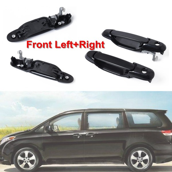 2 Pack Exterior Door Handle Front Left Right for Toyota Sienna 1998-2003