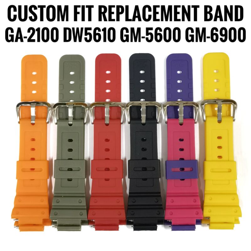 CUSTOM FIT GA-2100,DW-5610,gM-5600 REPLACEMENT BAND ปล่อยด่วน