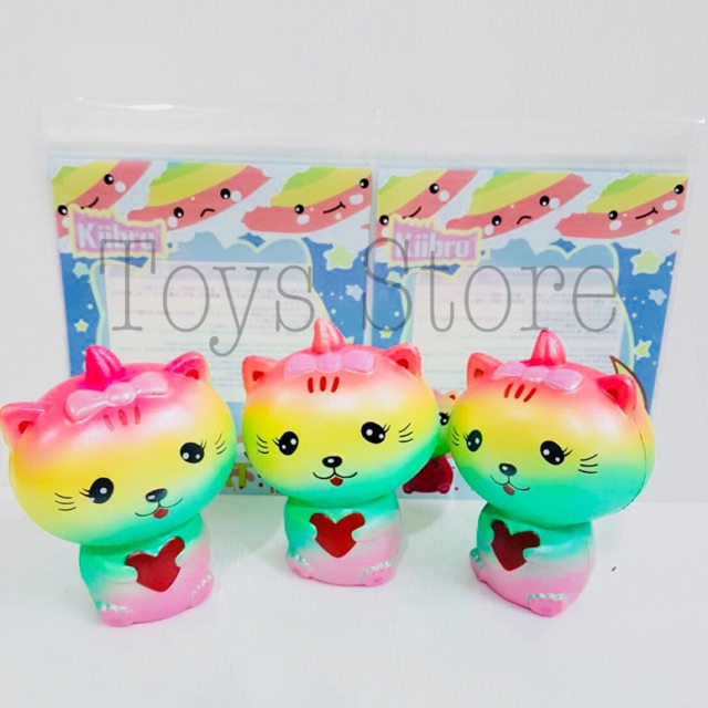 Squishy แมวเรนโบว์ kiibru