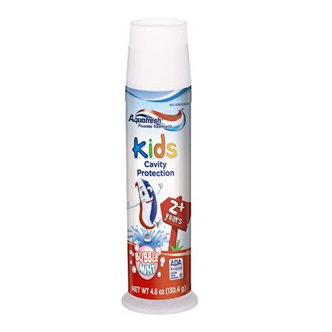 ยาสีฟัน Aquafresh  Kids  2Y+  มีฟลูออร์ไรน์ ป้องกันฝันผุ นำเข้าอเมริกา
