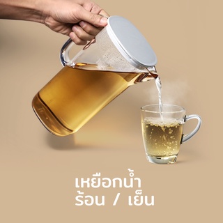 Qualy(ควอลี่) เหยือกน้ำ เหยือกใส่เครื่องดื่ม ใส่น้ำร้อน ใส่น้ำเย็นได้ - Flat Top Jug