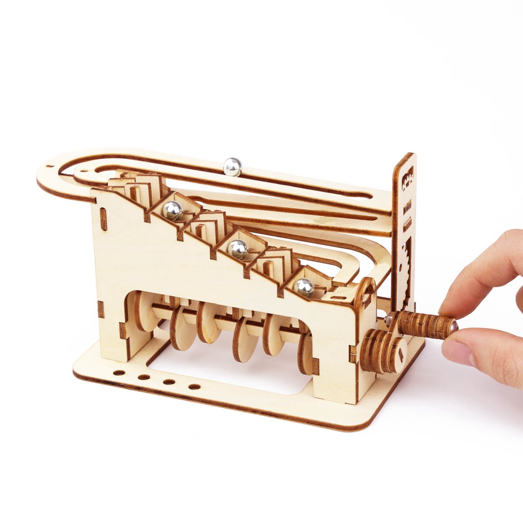 【In Stock】Maze Ball Marble Run 3D Wooden Puzzle DIY Mechanical Kit Toy ...