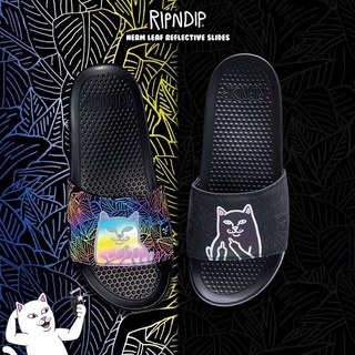 SLUM LTD - RIPNDIP SM22 Lord Jermal Leaf Camo Slides 3M Iridescent