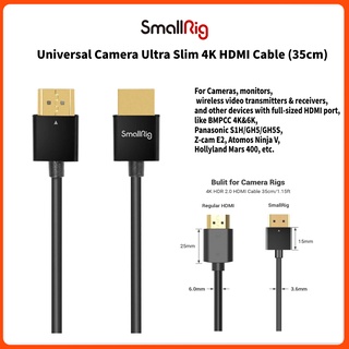 Smallrig สายเคเบิล อัลตราสลิม 4K Hdmi 35 ซม. 2956