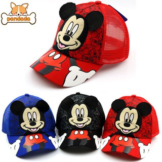 หมวกเบสบอลลายการ์ตูน Disney Mickey สำหรับเด็ก