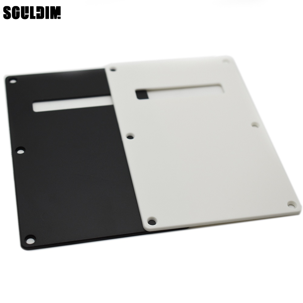 1 PC Pickguard PVC Cover Backplate แผ่นด้านหลัง 1 ชั้นสําหรับกีตาร์ไฟฟ้าสไตล์โมเดิร์น Black & White