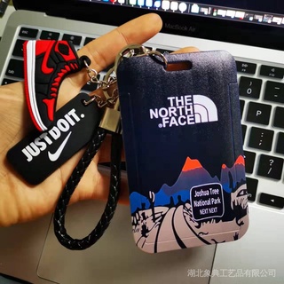 【กำลังส่ง！！！】กระเป๋าใส่บัตรประชาชน โฟโต้การ์ด ลาย The North Face พร้อมพวงกุญแจ สําหรับผู้ชาย และผู้หญิง