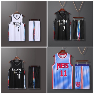 เสื้อกีฬาบาสเก็ตบอล ลายทีม Brooklyn Nets Jersey แฟชั่นฤดูร้อน สําหรับผู้ชาย 2021