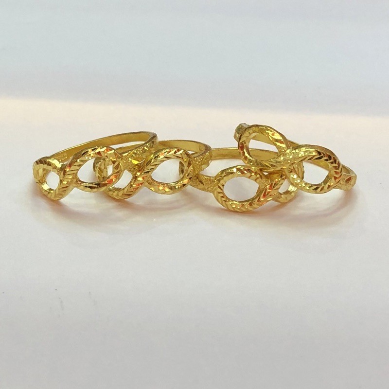 แหวนทองคำ1สลึง แหวนอินฟินิตี้ ทอง96.5% หนัก1สลึง มีใบรับประกันสินค้า ผ่อนชำระได้