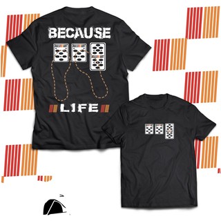 เสื้อยืดรถซิ่งBECAUSELifeเสื้อผ้าcotton100USA