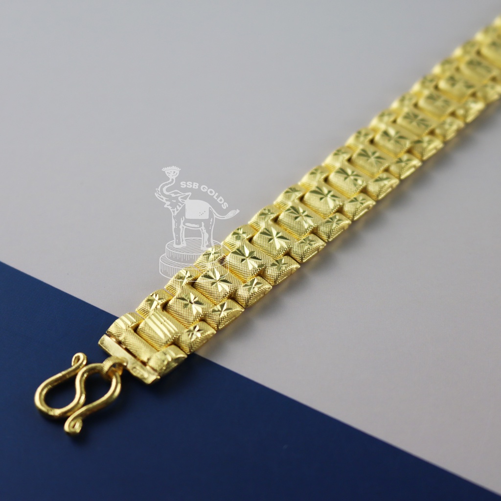 ข้อมือทอง 2 บาท ทอง 96.5% รวมลายเลส ทองแท้ ขายได้ จำนำได้ เลือกลายและความยาวได้ [ผ่อน0%ผ่านบัตรเครดิต]