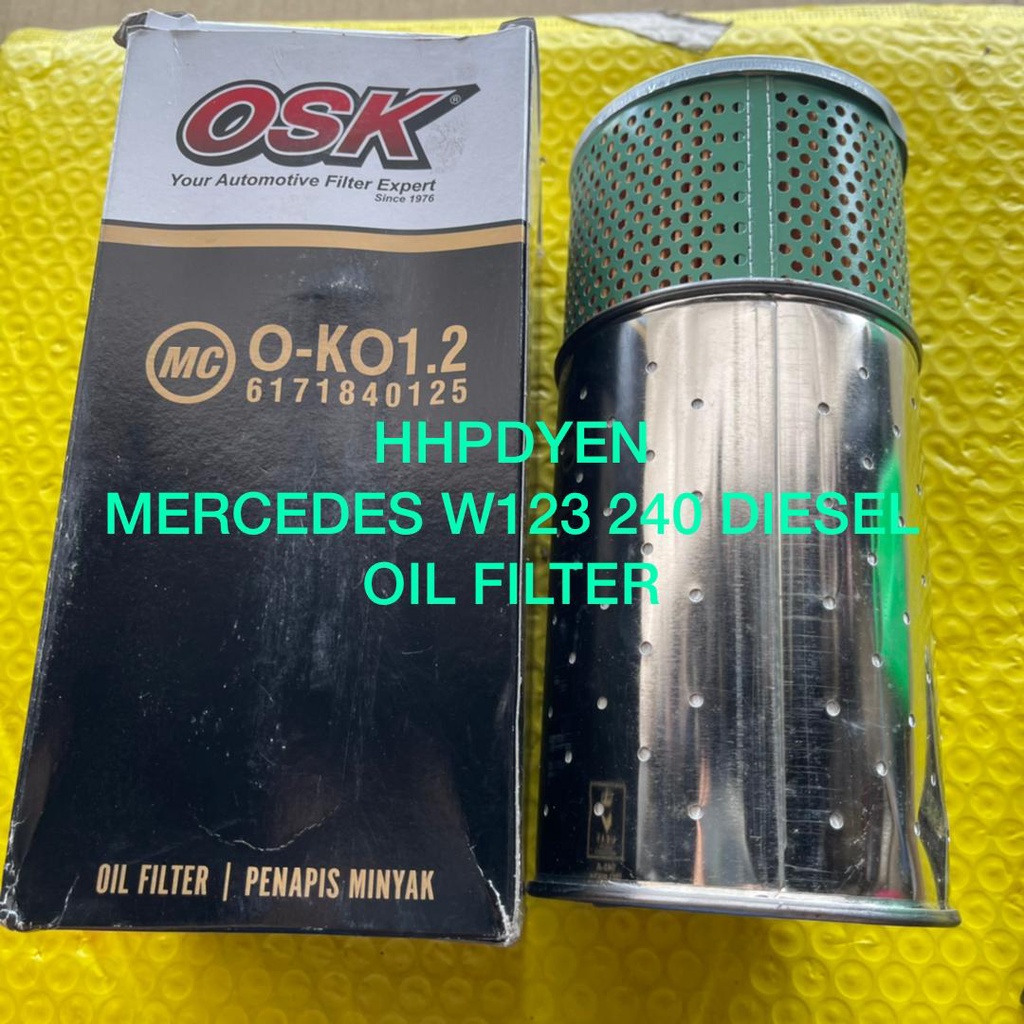 MERCEDES-BENZ W123 [D], 240 [DIESEL] กรองน้ํามันเครื่อง [O-KO1.2] (1 ชิ้น)