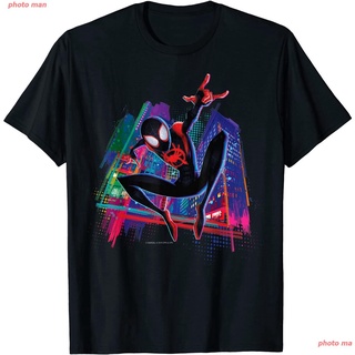 เสื้อยืด Spider-Man Womens T-Shirt Marvel Miles Morales Graffiti City