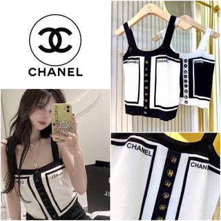 เสื้อแขนกุดไหมพรม Chanel