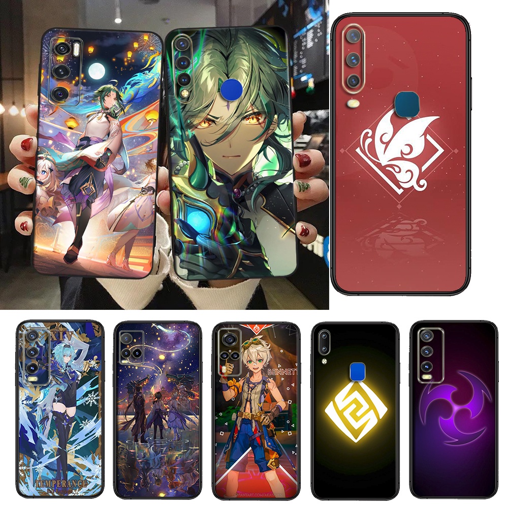 Vivo Y53 Y69 Y71 Y81 Y81S Y91C Y95 Y93 Y91 SD8 เกม genshin impact LOGO เคสโทรศัพท์แบบนุ่ม